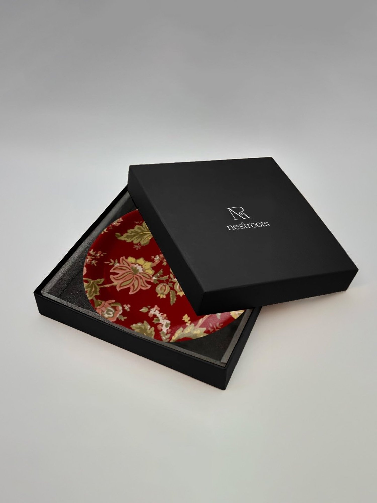 Nestroots Ethnic Floral Multicolor Porcelain Wall Plate