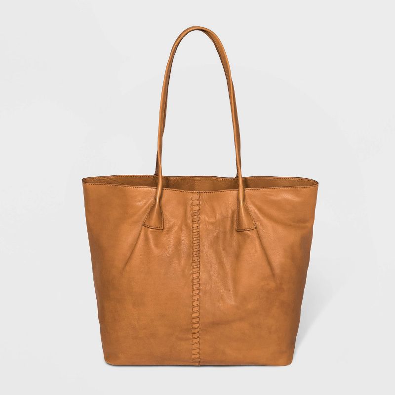 Bolo Zip Closure Garwood Tote Handbag - Brown