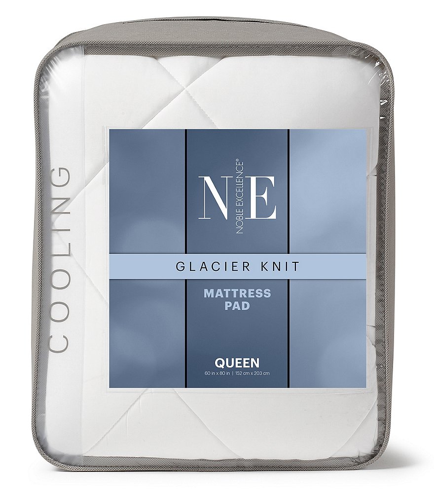 Noble Excellence Cooling Glacier Knit Mattress Pad