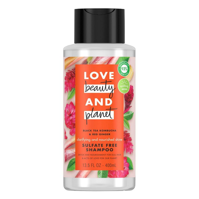 Love Beauty & Planet Black Tea Kombucha & Red Ginger Sulfate Free Shampoo - 13.5 fl oz