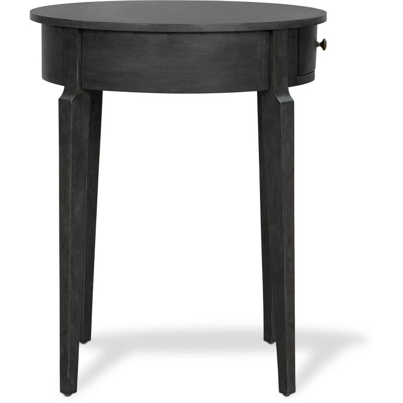 Thaddeus Round Side Table Dark Gray - Finch