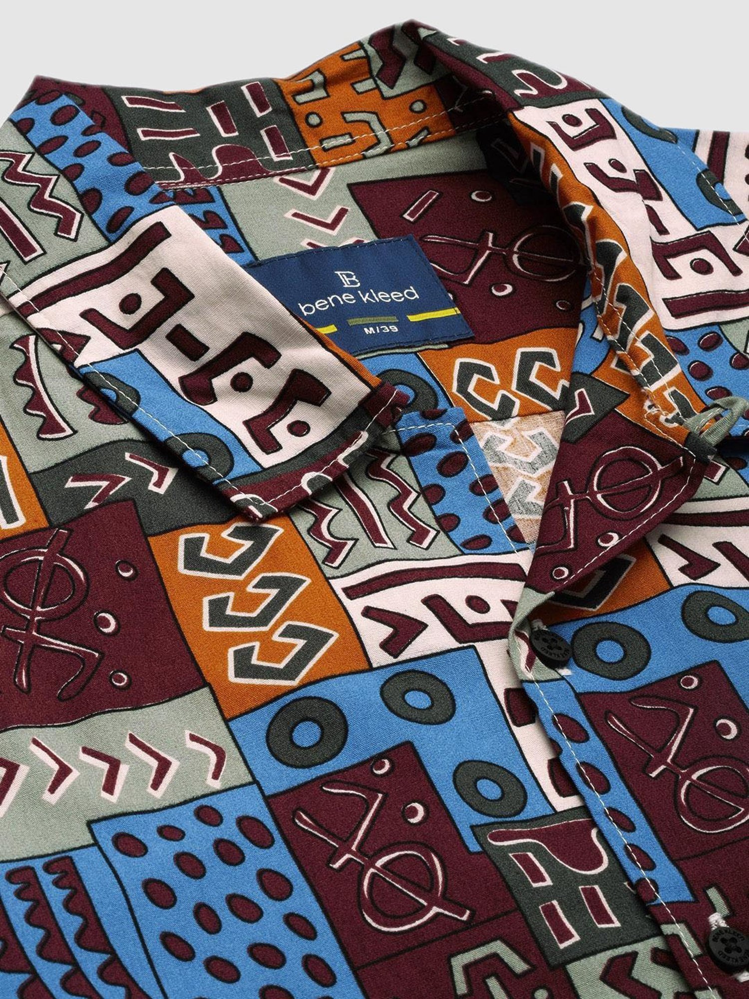 Bene Kleed Multicolor Regular Fit Printed Cotton Shirt