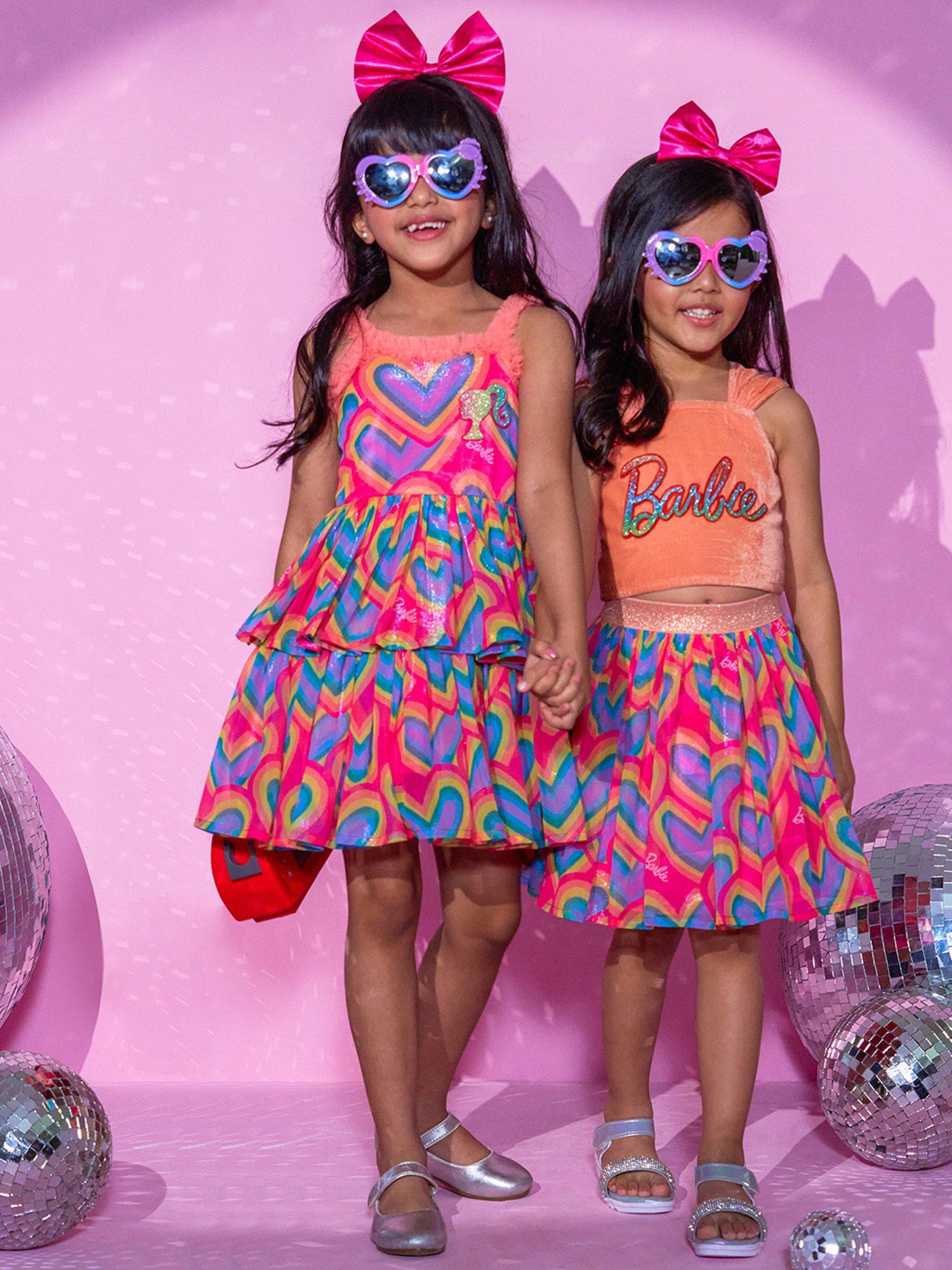 Peppermint Kids Purple & White Floral Print Top with Culottes