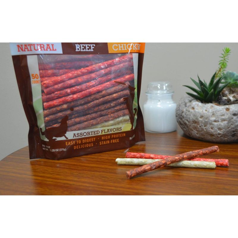 Nutri Chomps Pork Chomps Munchy Sticks Dog Treats - 50ct