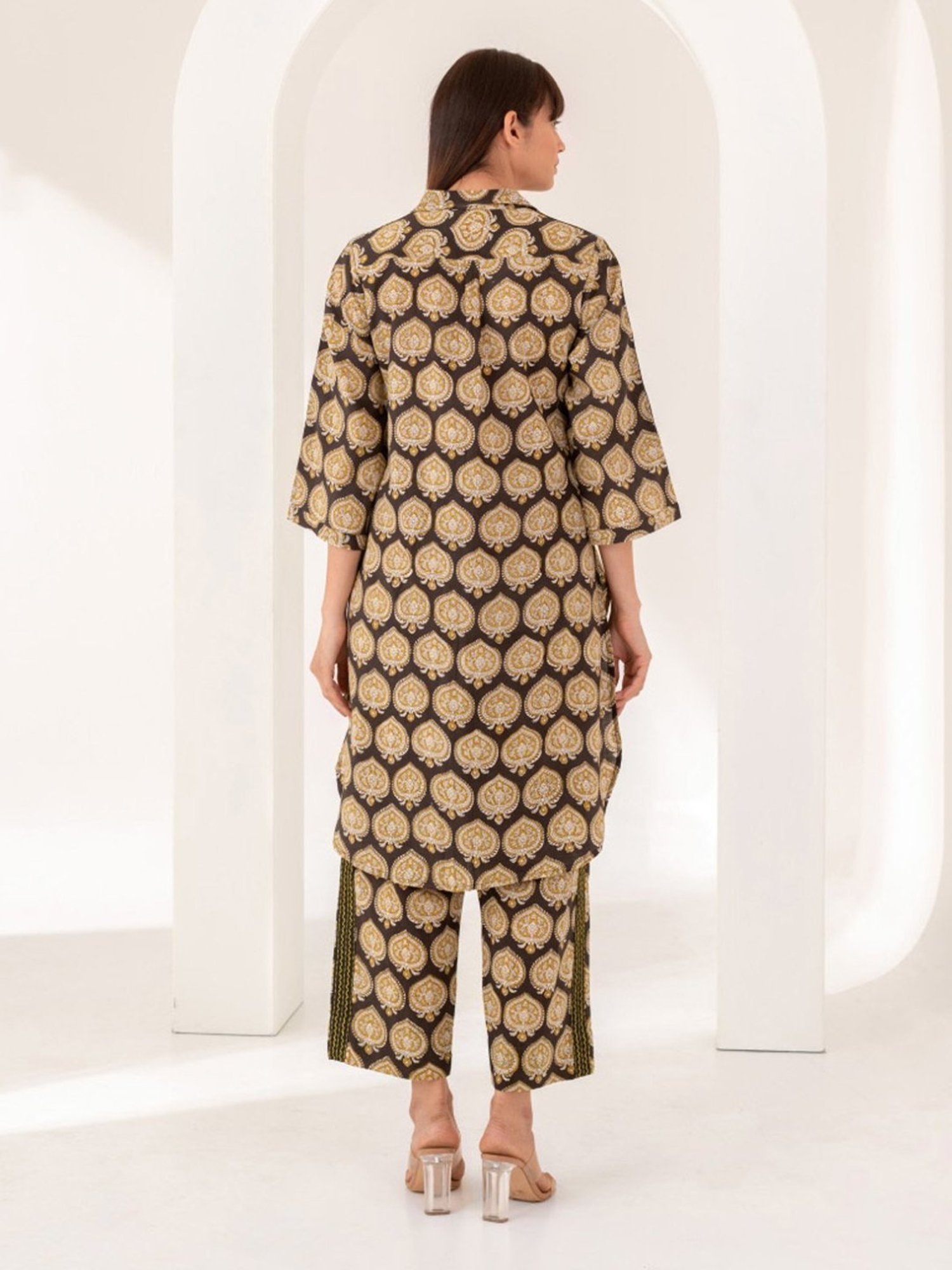 Kameez By Pooja Brown Shirt with Pant