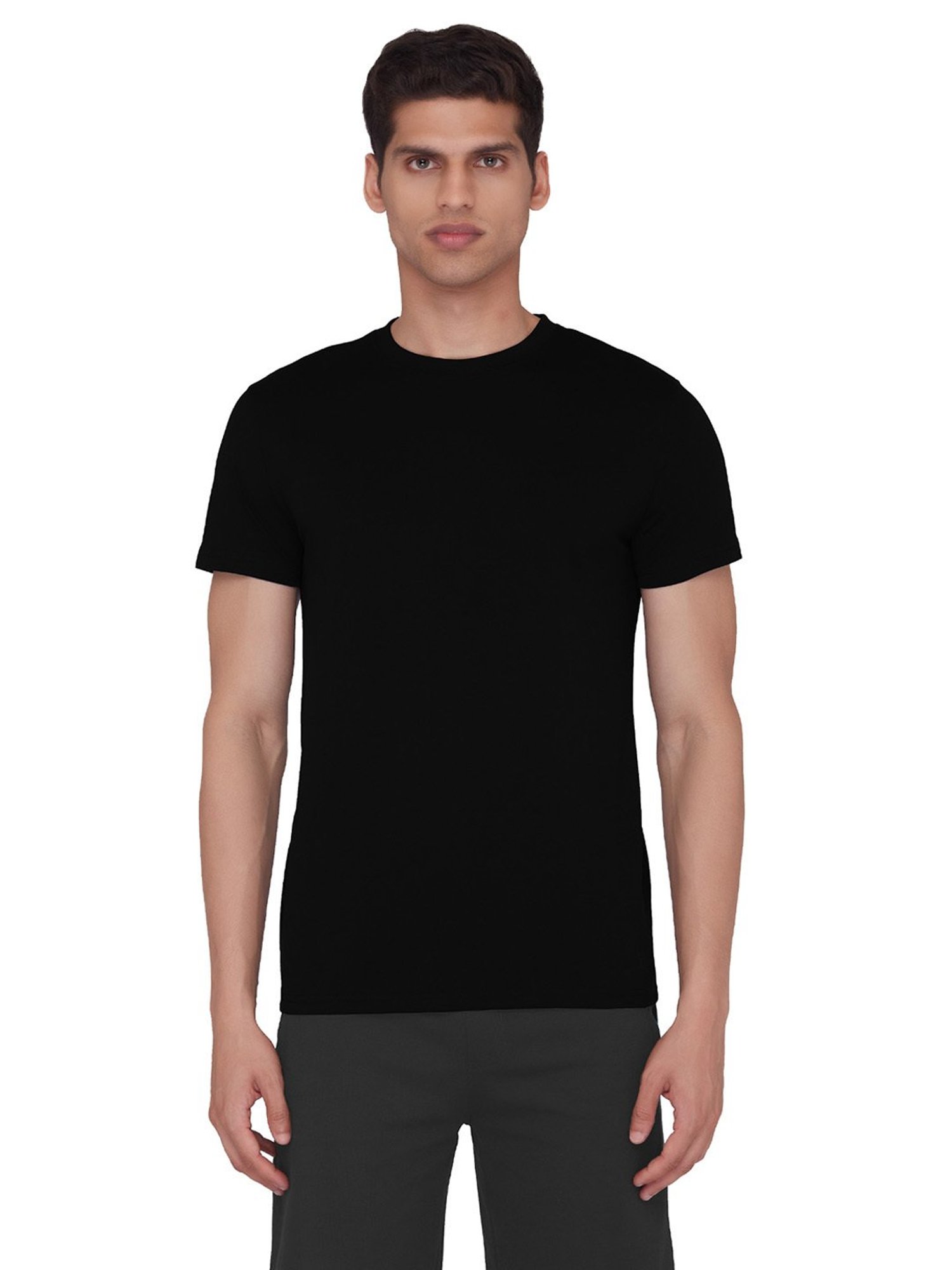 XYXX Black Round Neck T-Shirt