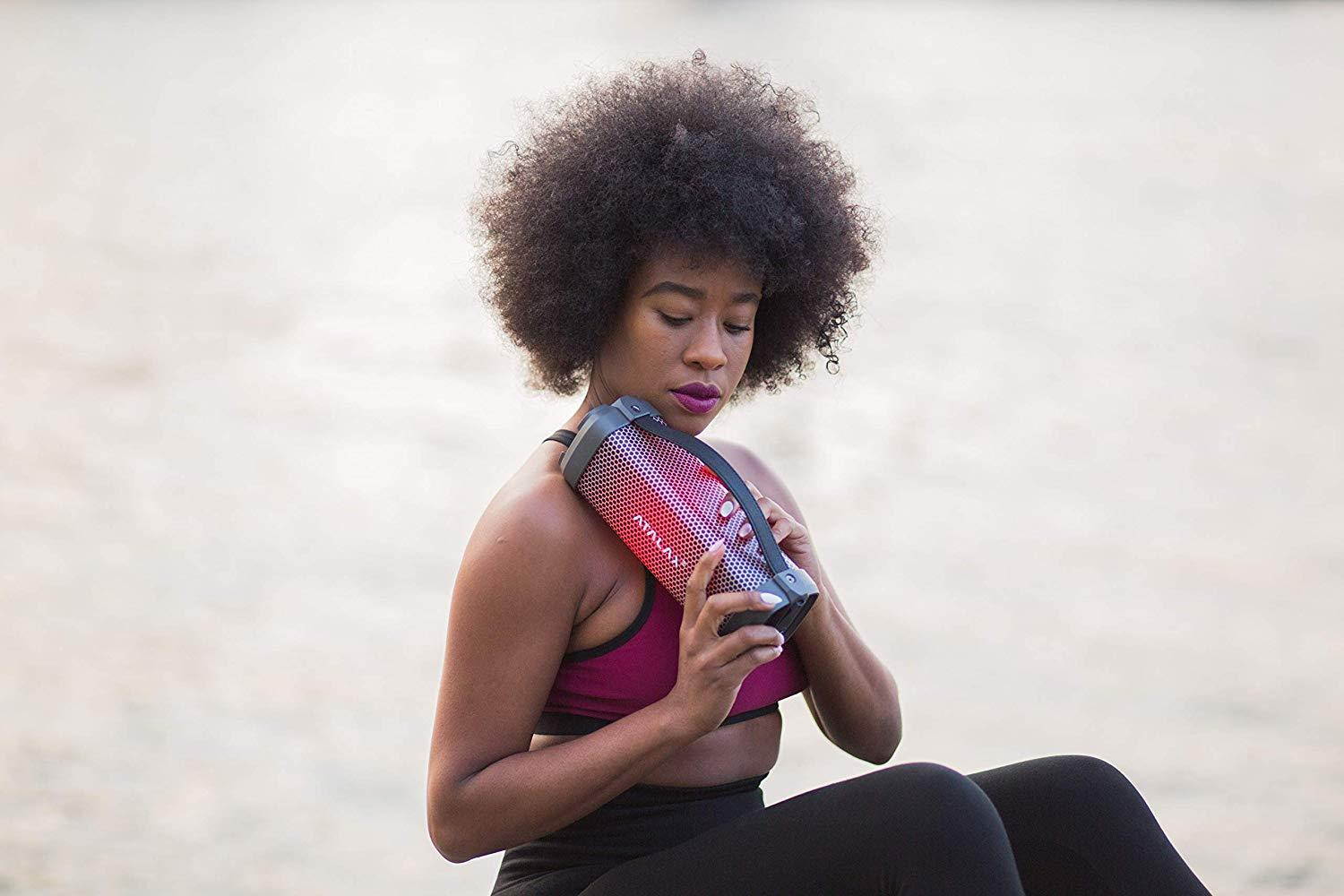 ATALAX Vibe Mini Portable Wireless Speaker with LED Light