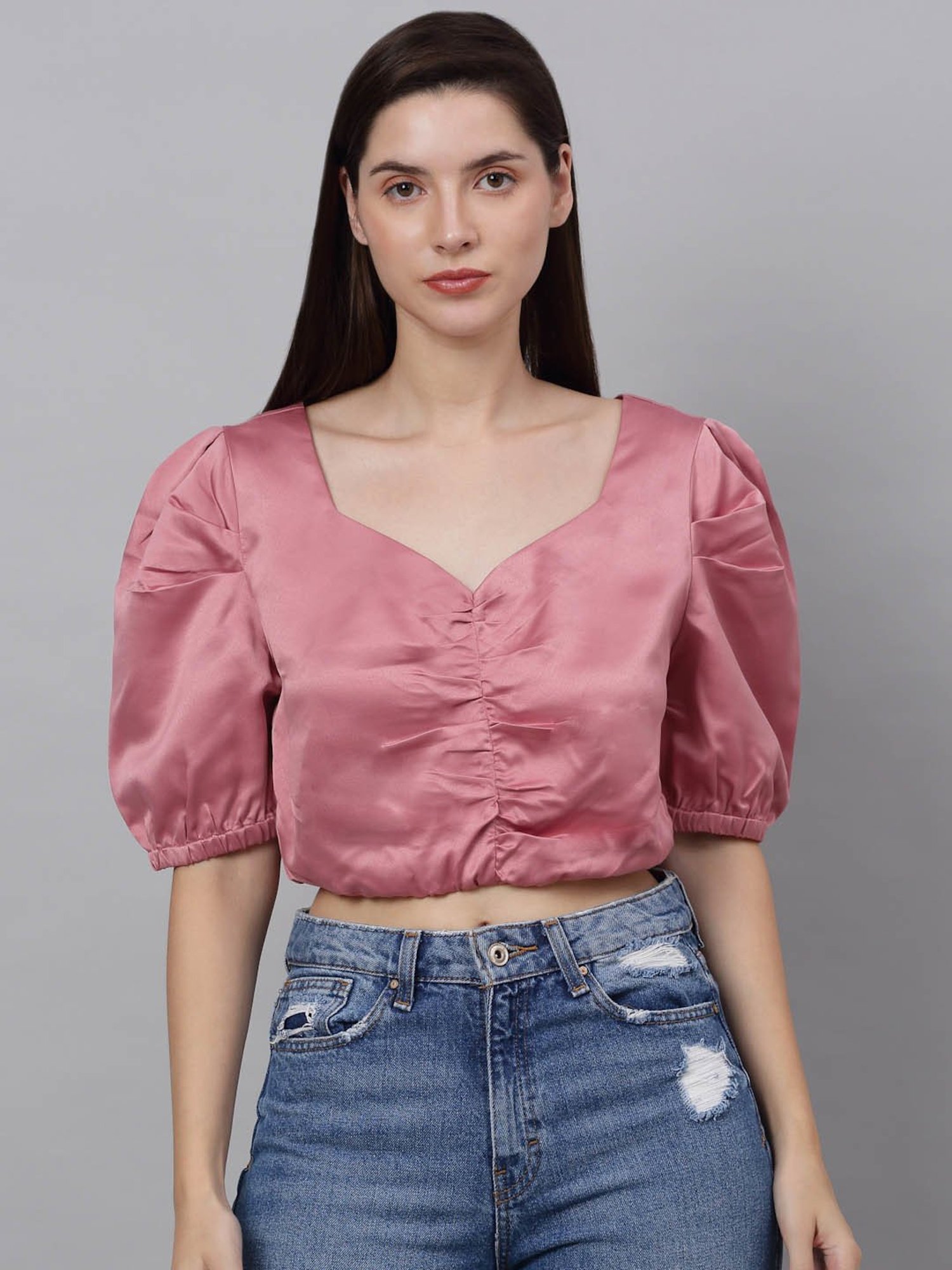 NEUDIS Pink Crop Top
