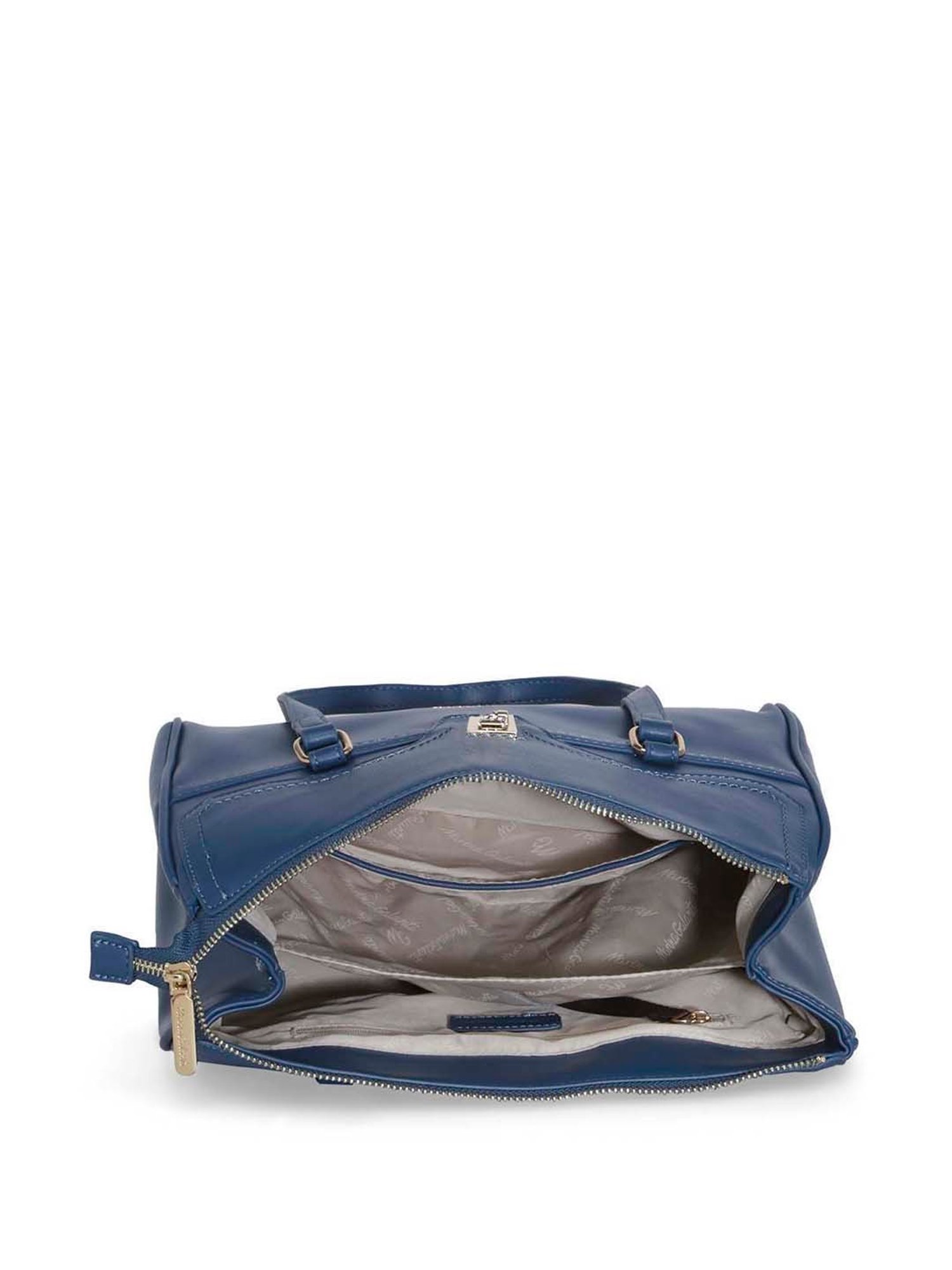 Marina Galanti Blue Solid Medium Shoulder Bag