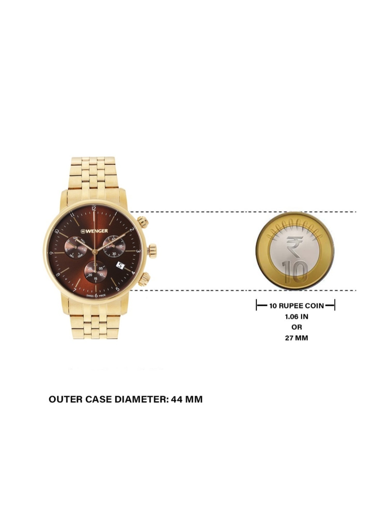 Wenger Swiss Made 01.1743.110 Urban Classic Analog Watch for Men