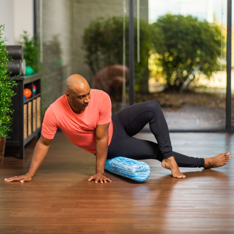 OPTP PRO-Roller Standard Density Foam Roller - Blue, 36 Inches by 6 Inches