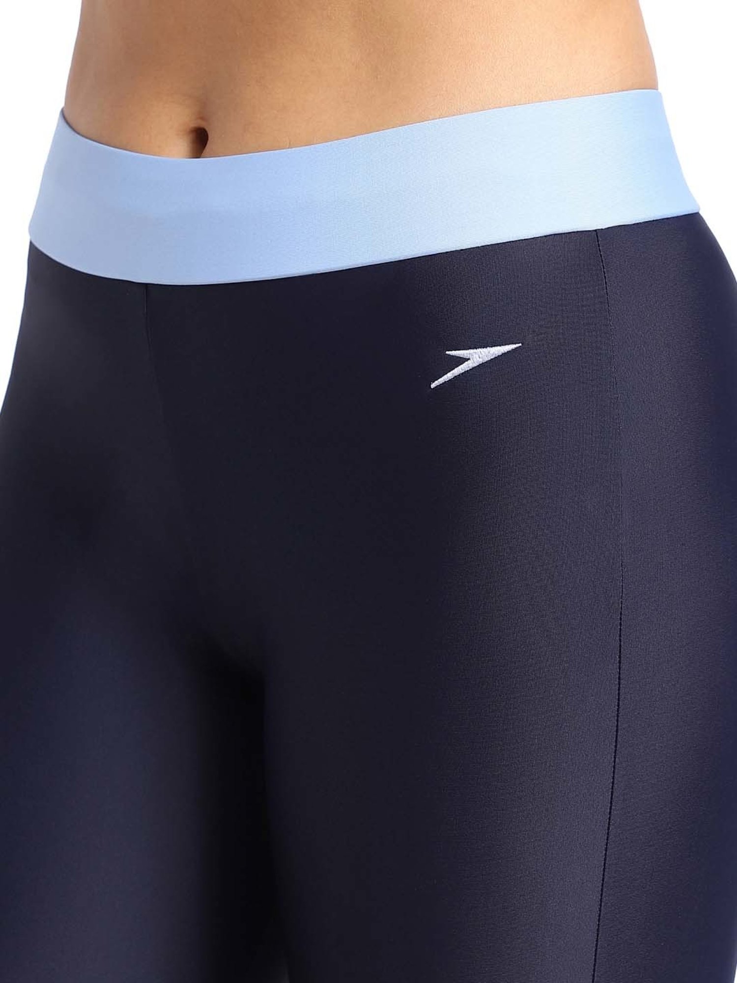 Speedo Navy Self Pattern Swim Leggings