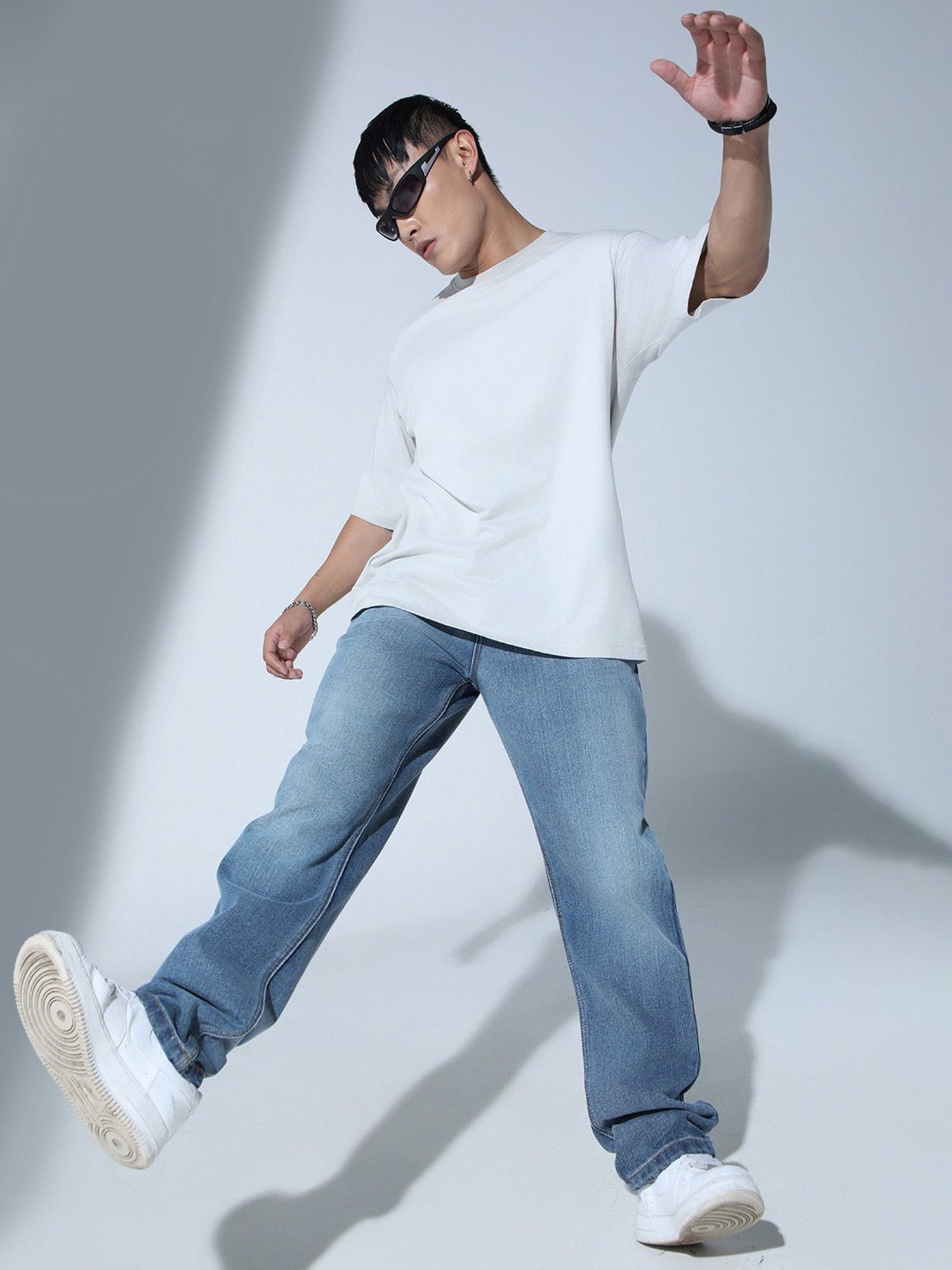 Hubberholme Blue Cotton Straight Fit Jeans