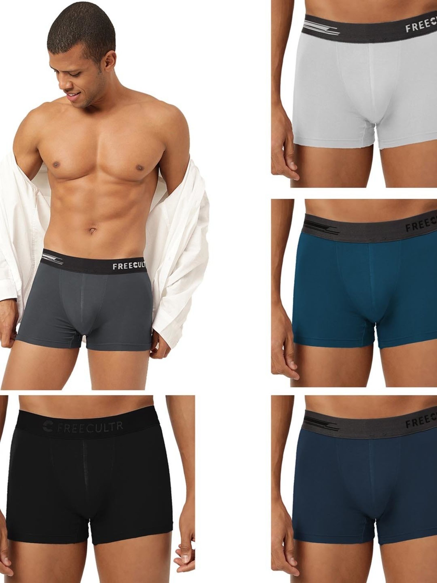 Freecultr Multi Comfort Fit Trunks - Pack of 5