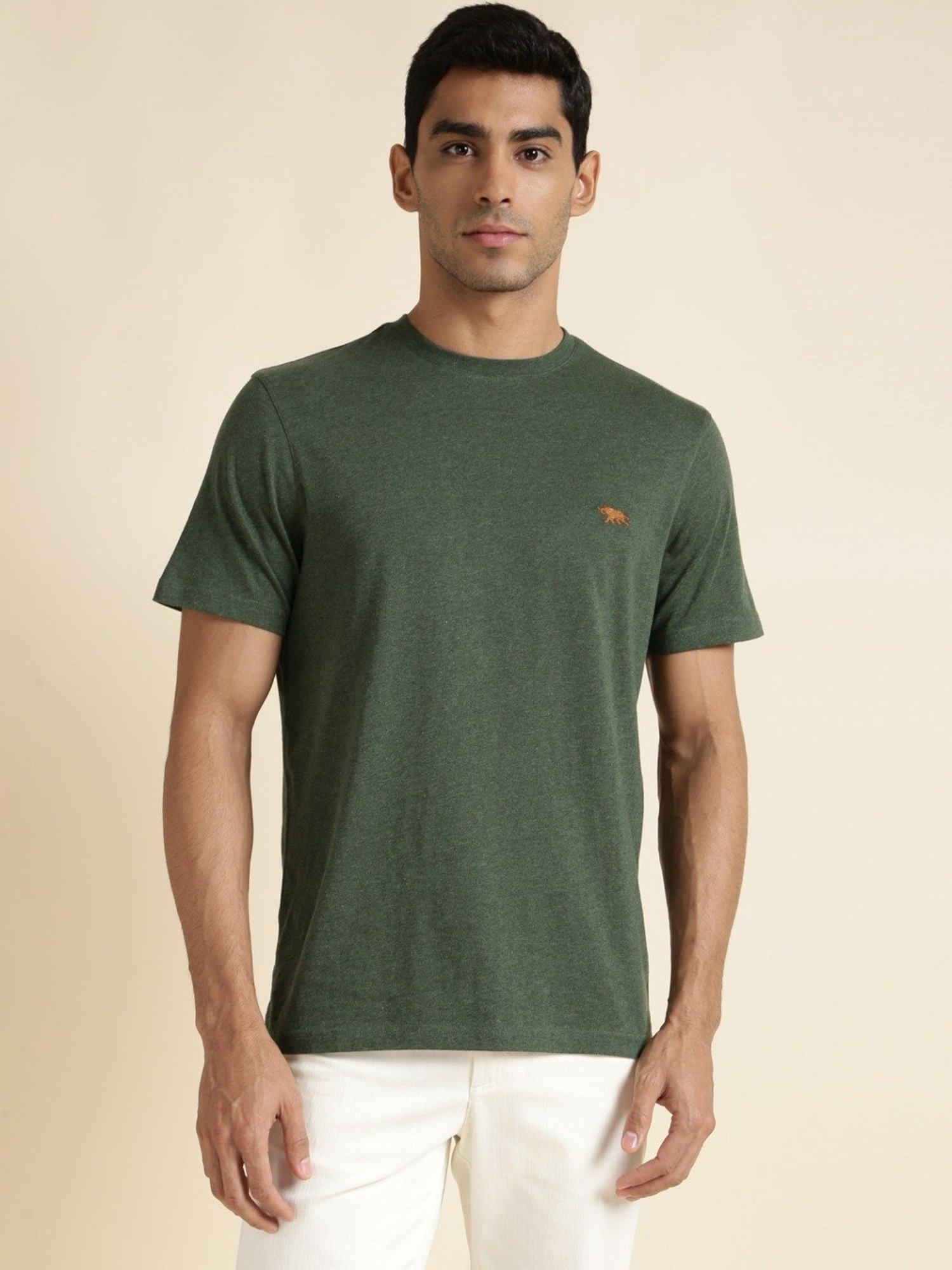 Andamen Olive Regular Fit T-Shirt