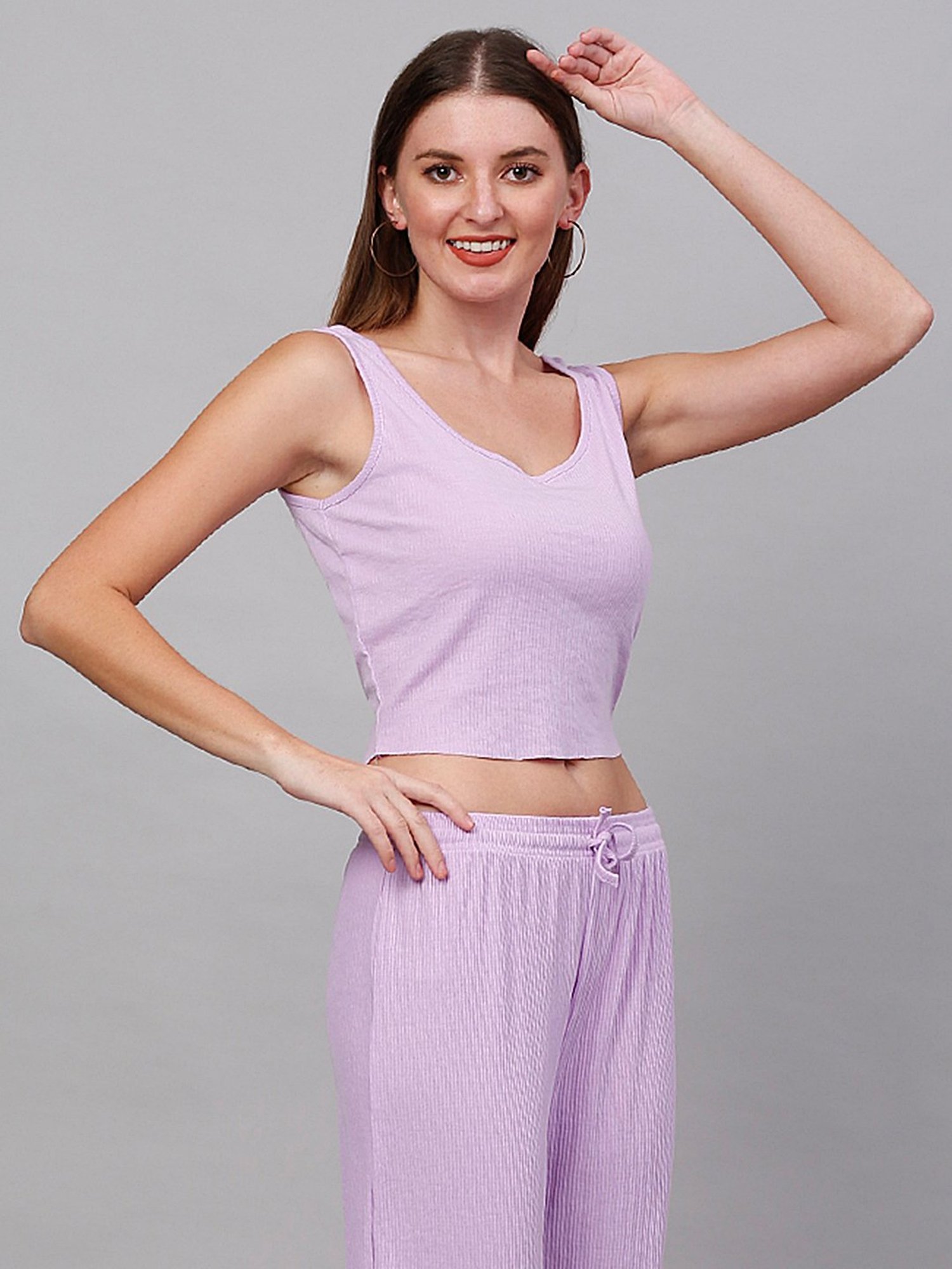 NEUDIS Lavender Crop Top