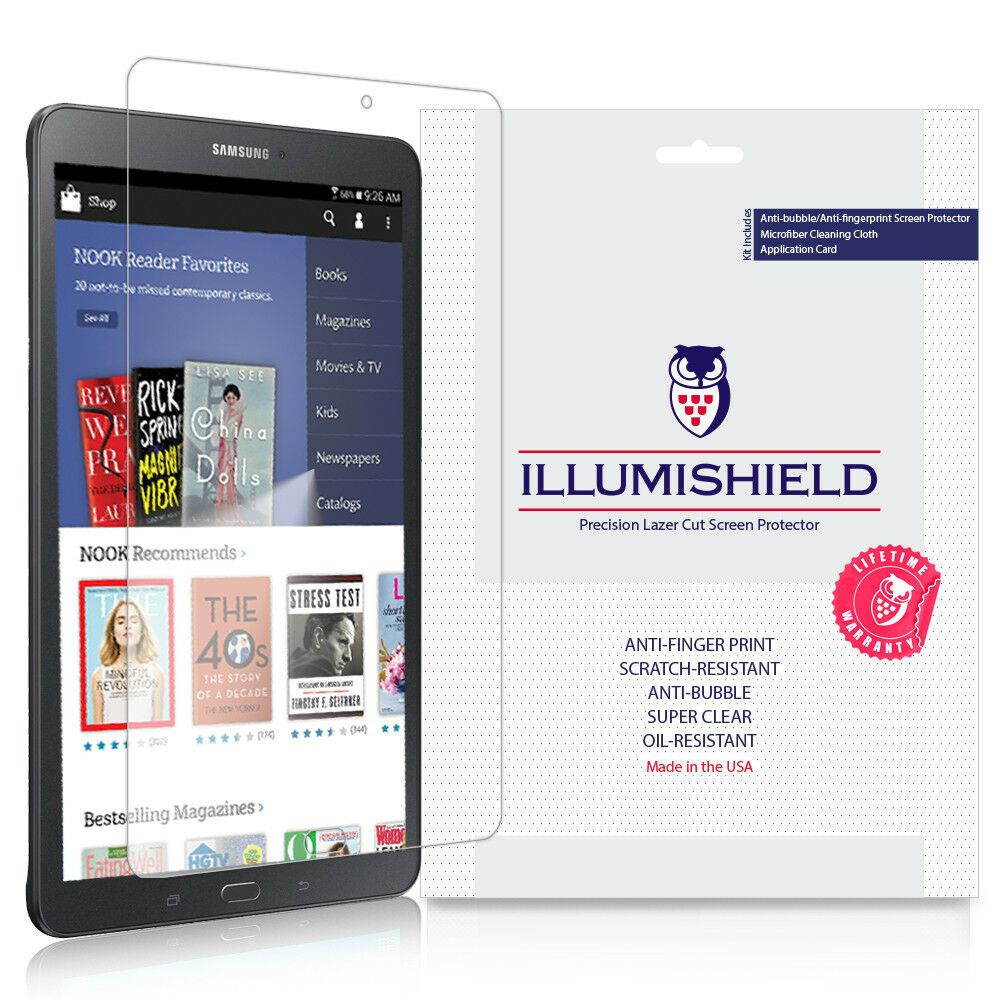 iLLumiShield Screen Protector w Anti-Bubble 2x for Samsung Galaxy Tab E NOOK 9.6
