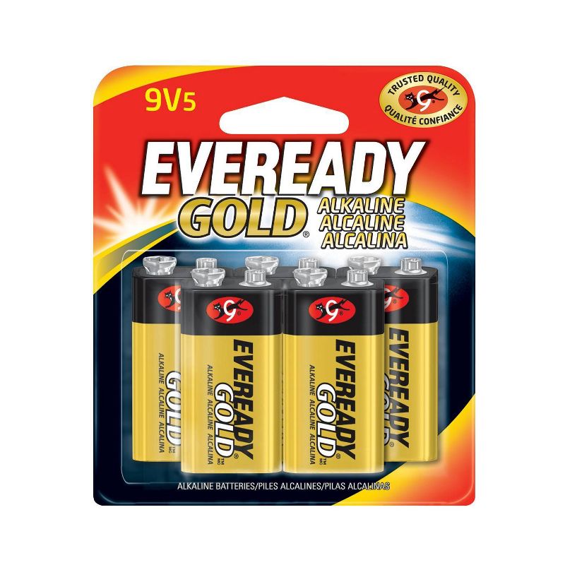 Eveready Gold 5pk Alkaline Batteries - 9V-5
