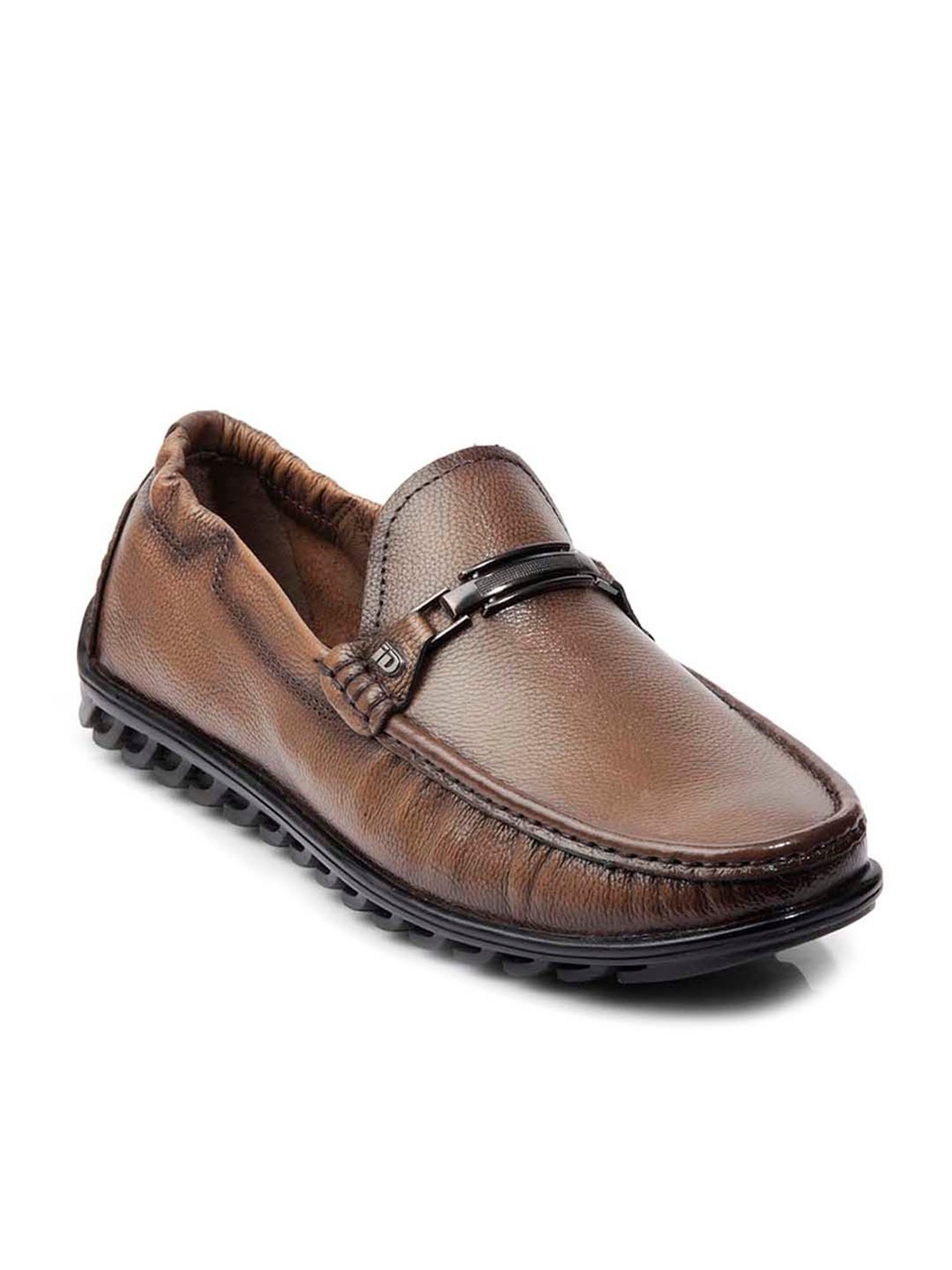 ID Men's Tan Casual Loafers