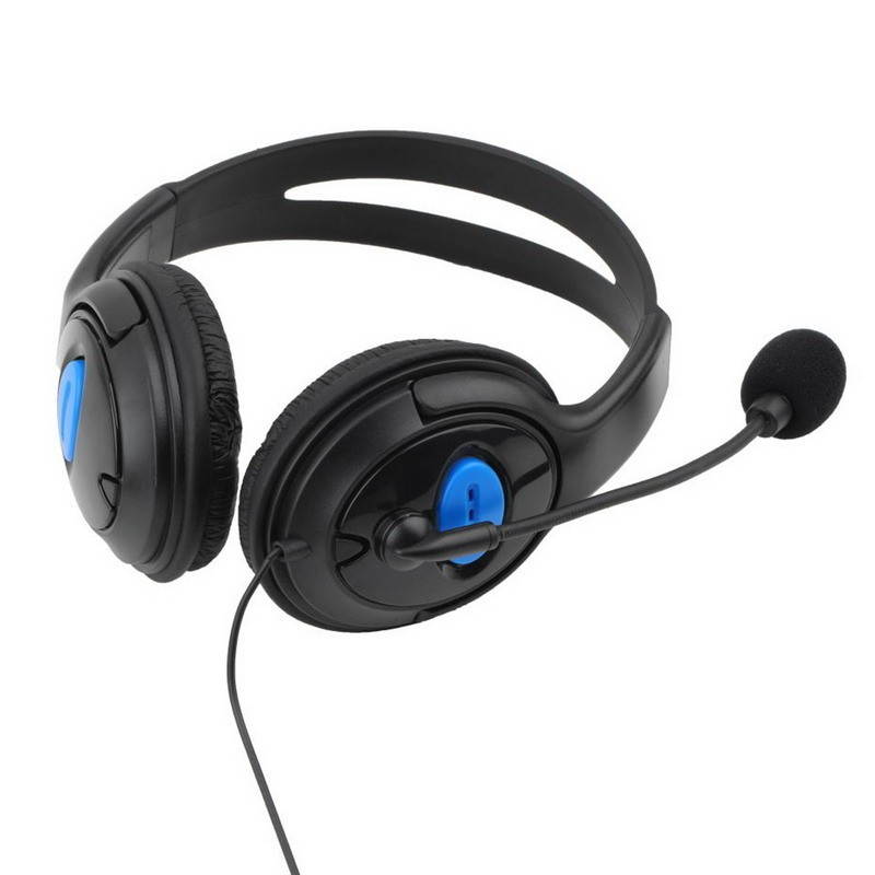Wired Gaming Bass Over-Ear Headset Headphones with Microphone for PS4