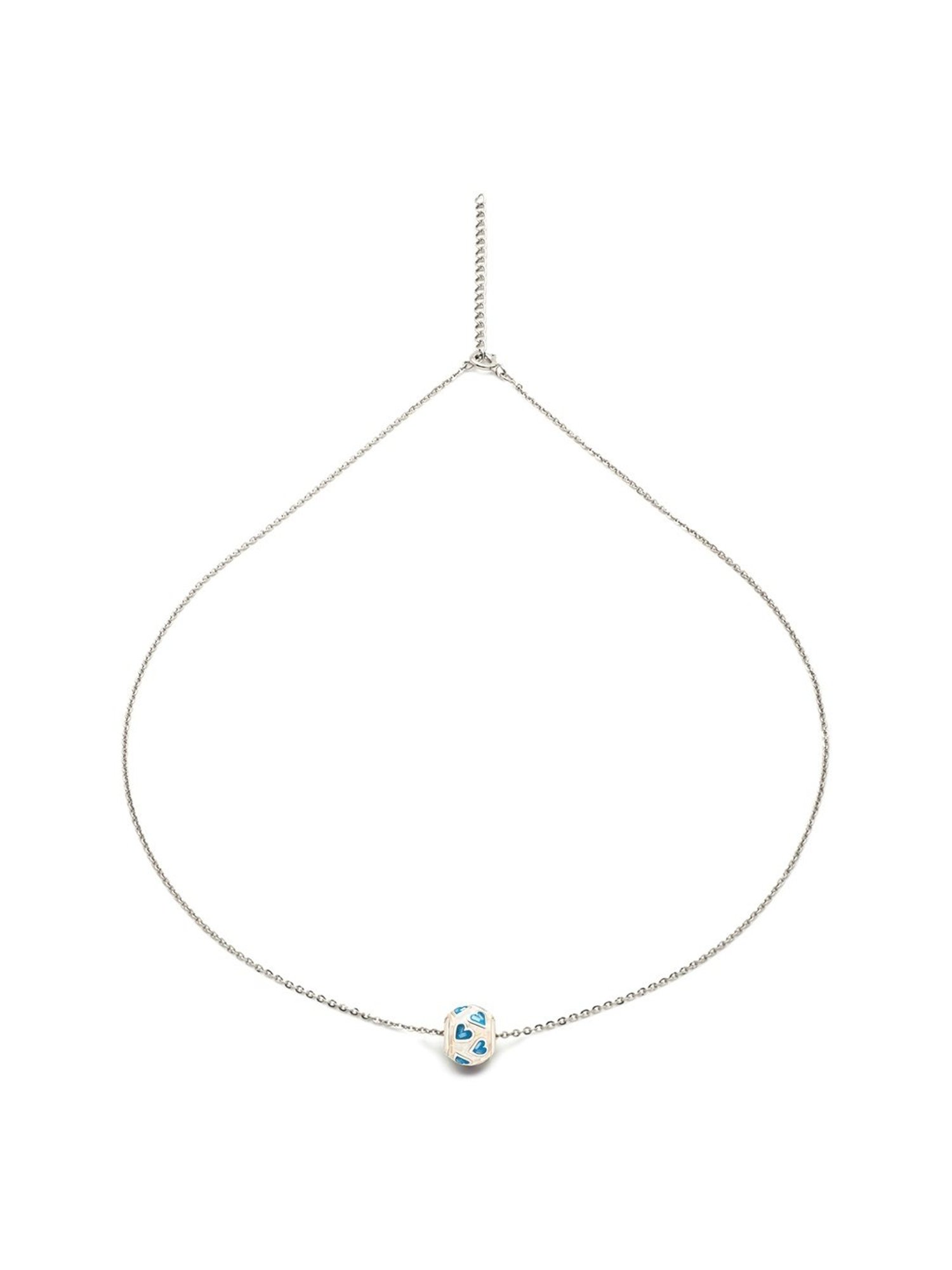 Zavya 92.5 Sterling Silver Pearlescent Elegance Pendant with Chain for Women