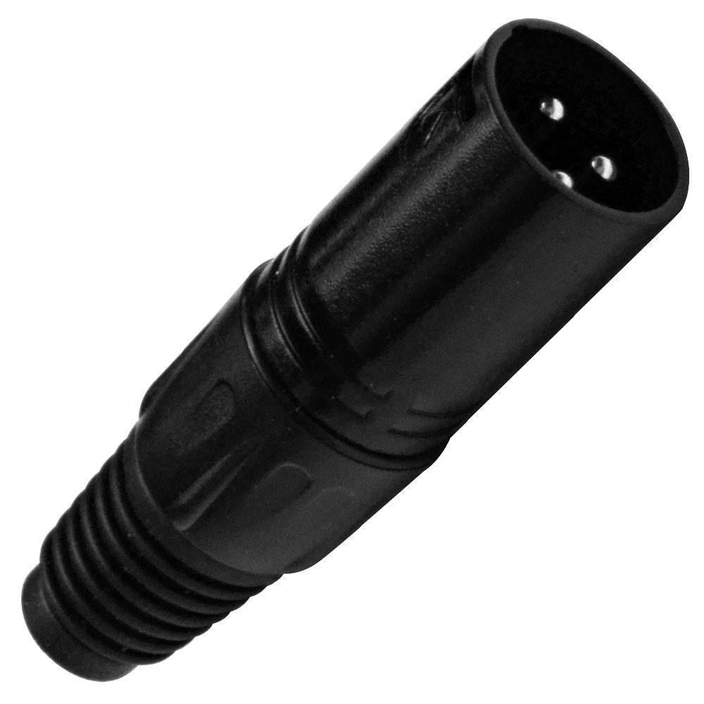 Seismic Audio - SAPT14 (4 Pack) - Black XLR Male Connector
