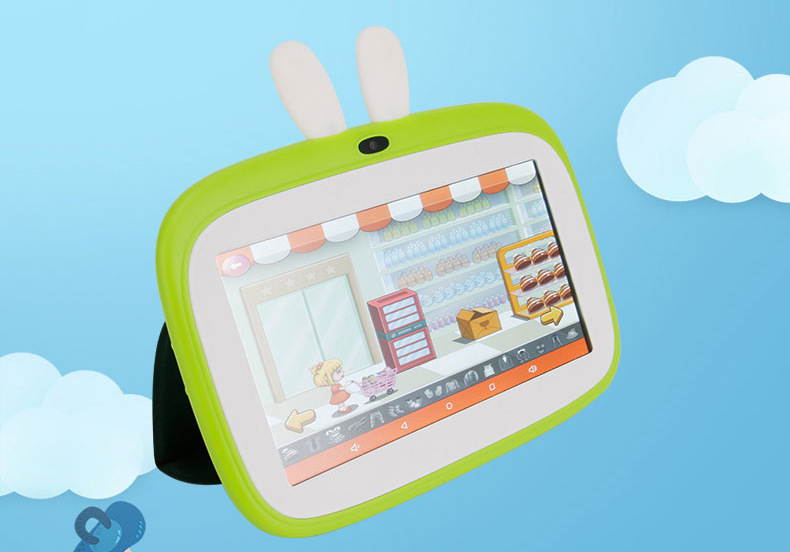 Mini Tablet 7 Inch Kids 16B Mini 1.3GHz 7 Inch 3-5 hours Tablet Green TABLET-KIDS-Q8-G