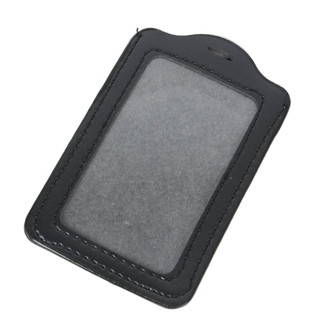 Black Business Vertical ID Badge Card Holders 6 Pcs