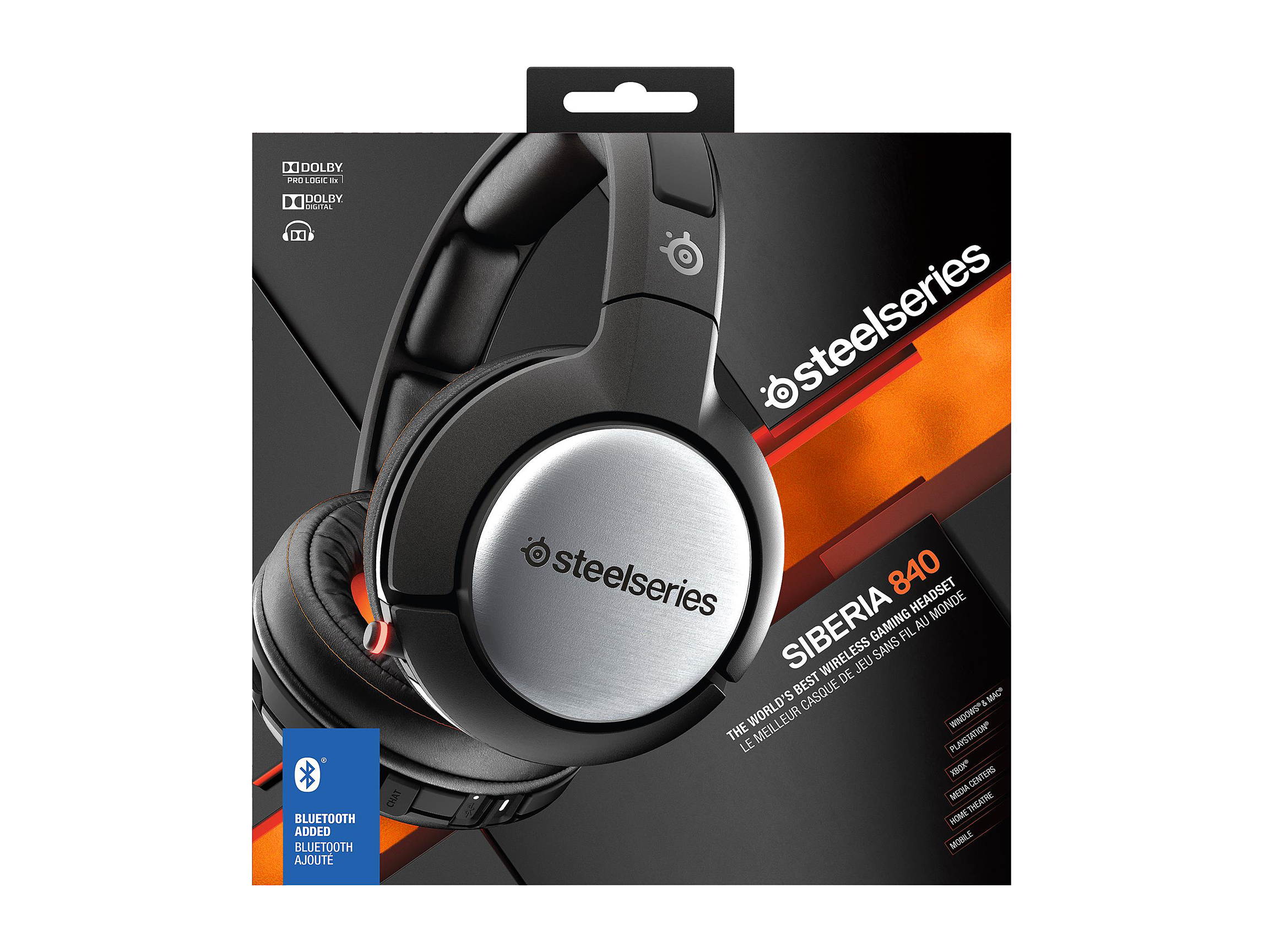 SteelSeries Siberia 840 Wireless Bluetooth Gaming Headset with Dolby 7.1 Surround Sound for PC / Mac PS3 / 4 Xbox 360 Apple TV / Roku and Mobile Devices