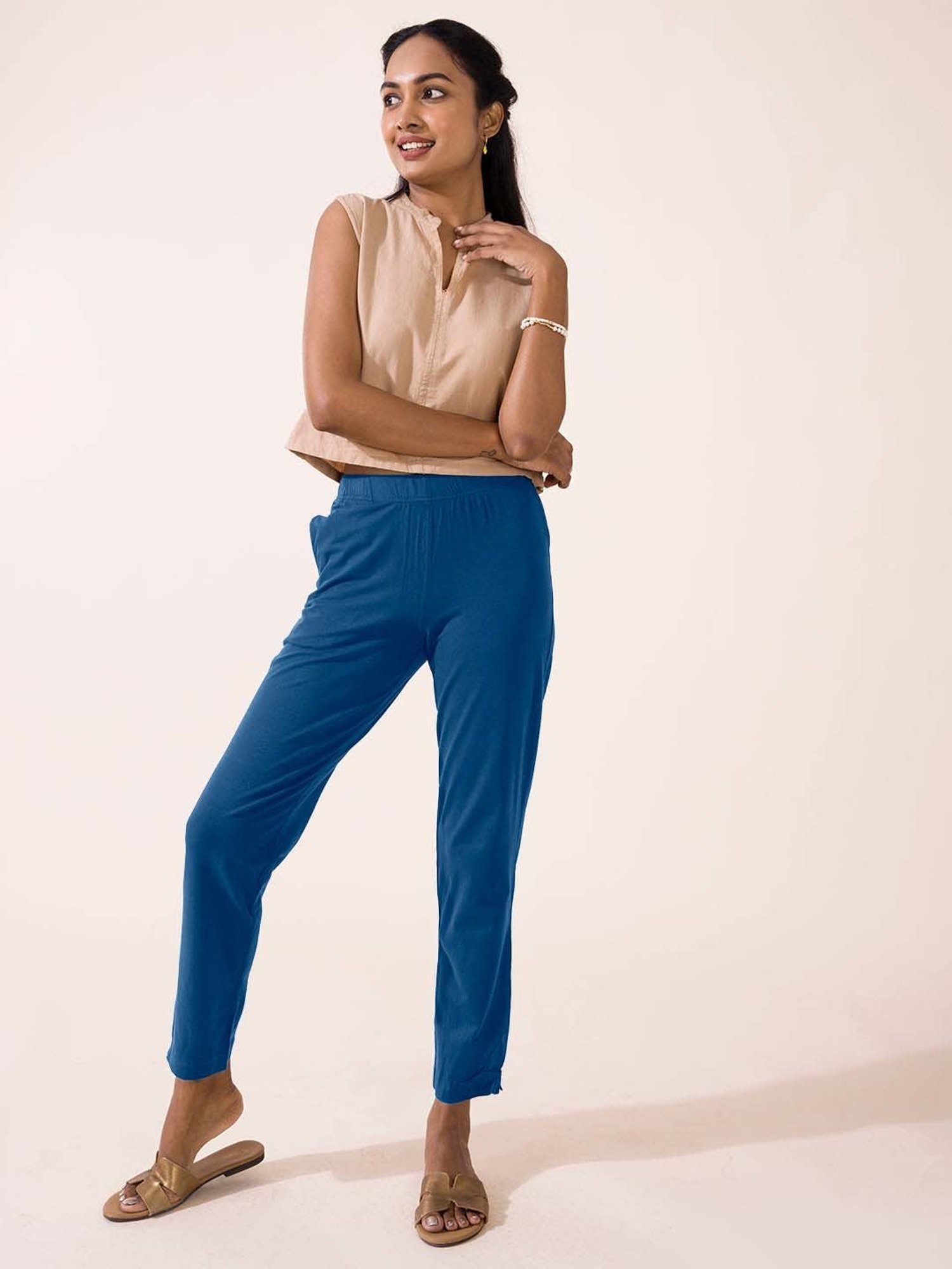 Go Colors! Blue Cotton Pants