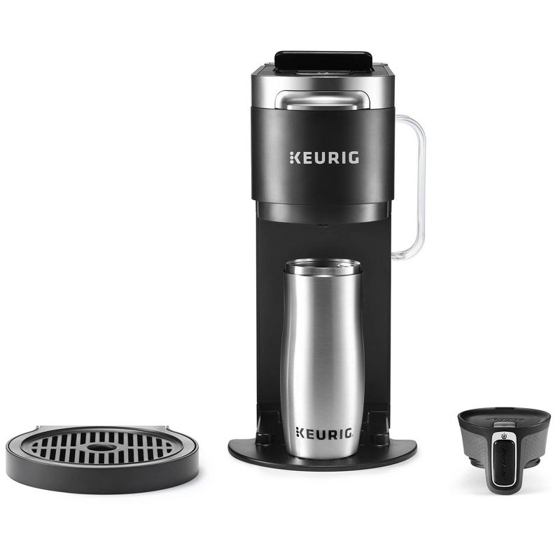 Nespresso Vertuo Plus  Coffee and Espresso Machine by De'Longhi with Aeroccino, Red