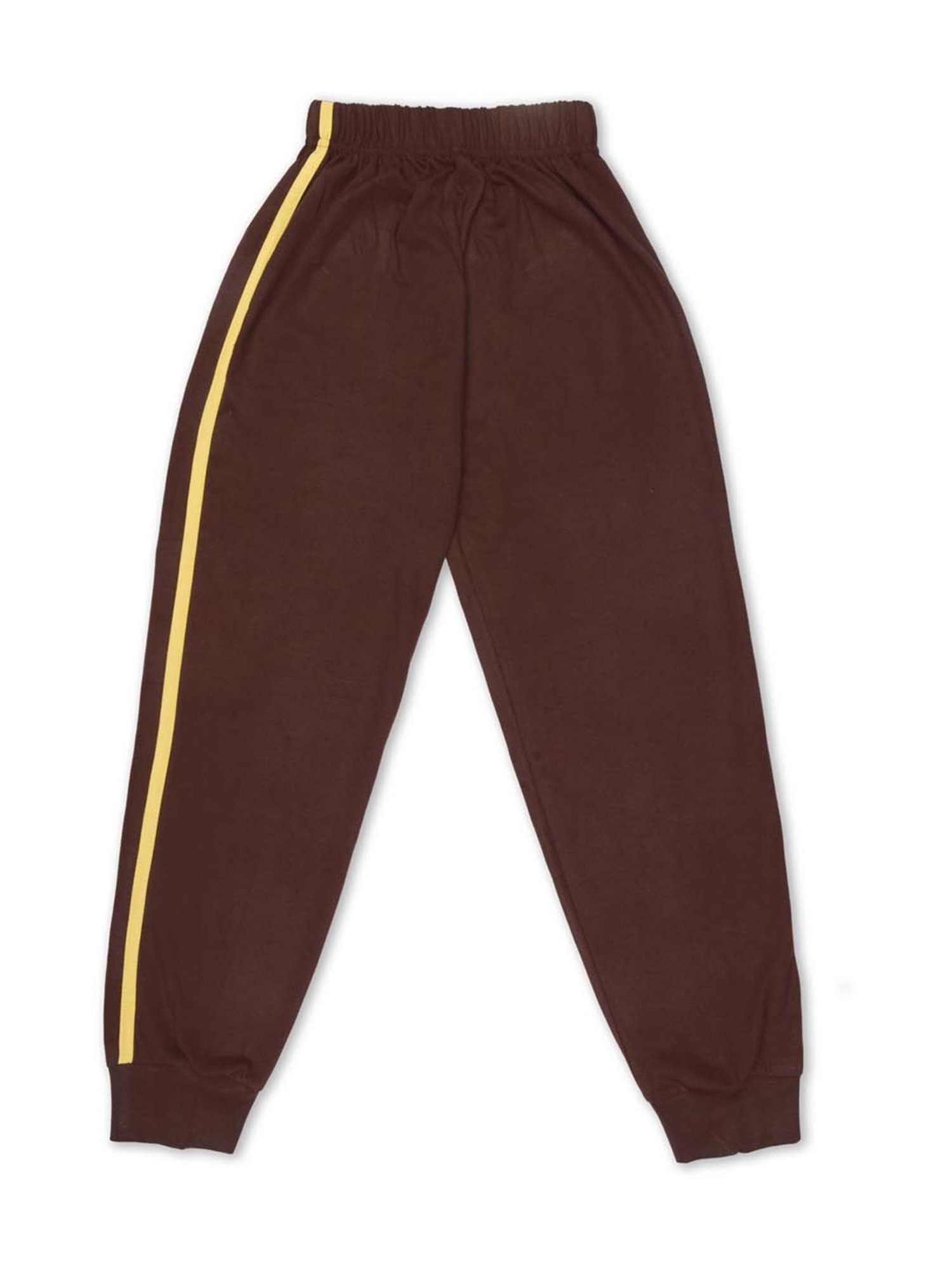 Todd N Teen Kids Yellow Cotton Printed T-Shirt & Joggers