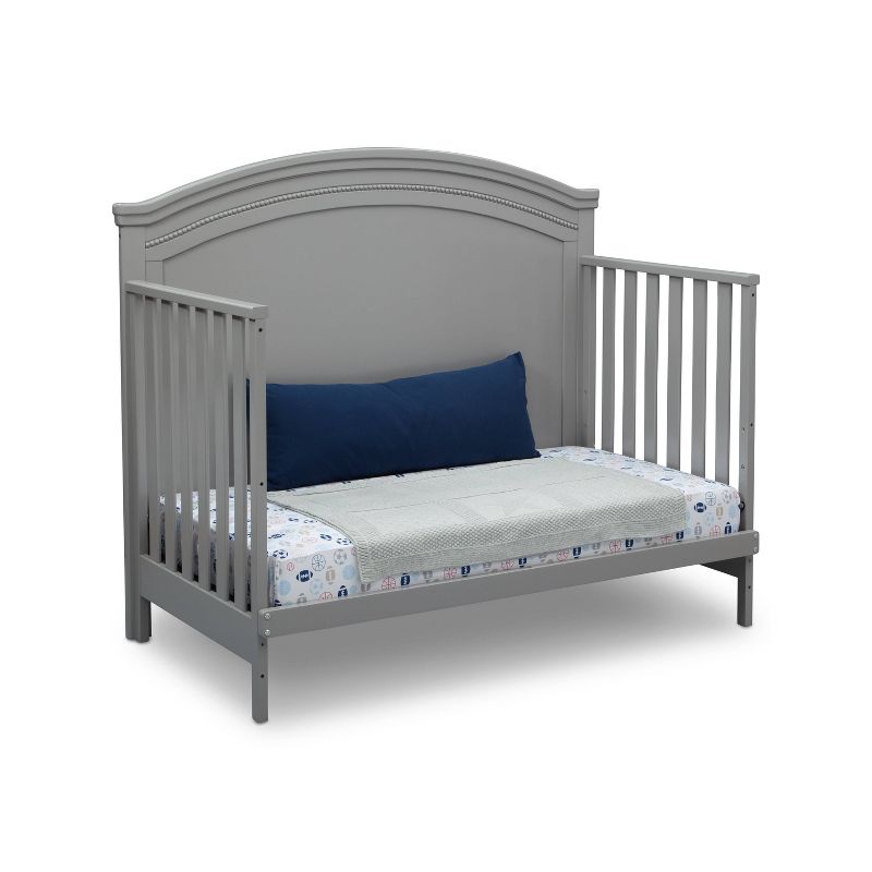 Simmons Kids' Emma 4-in-1 Convertible Crib 'N' More, Greenguard Gold Certified - Gray