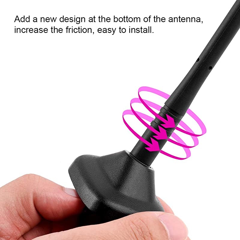 13 inch Uniquely Designed Copper Core Radio Antenna for Harley Davidson Motorcycle 19892019 Touring Electra Glide Ultra Classic2 Flexible Rubber Perfect Replacement AMFM Radio Antenna