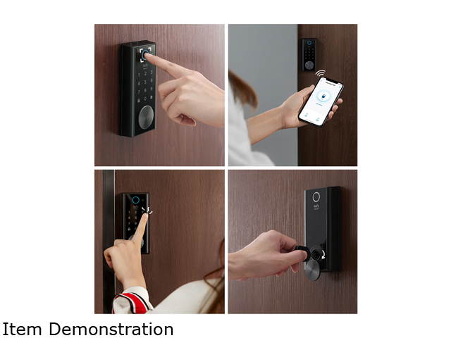 eufy Security Smart Lock Touch, Fingerprint Scanner, Keyless Entry Door Lock, Bluetooth Electronic Deadbolt, Touchscreen Keypad, BHMA Certified, IP65 Weatherproofing, Wi-Fi Not Supported