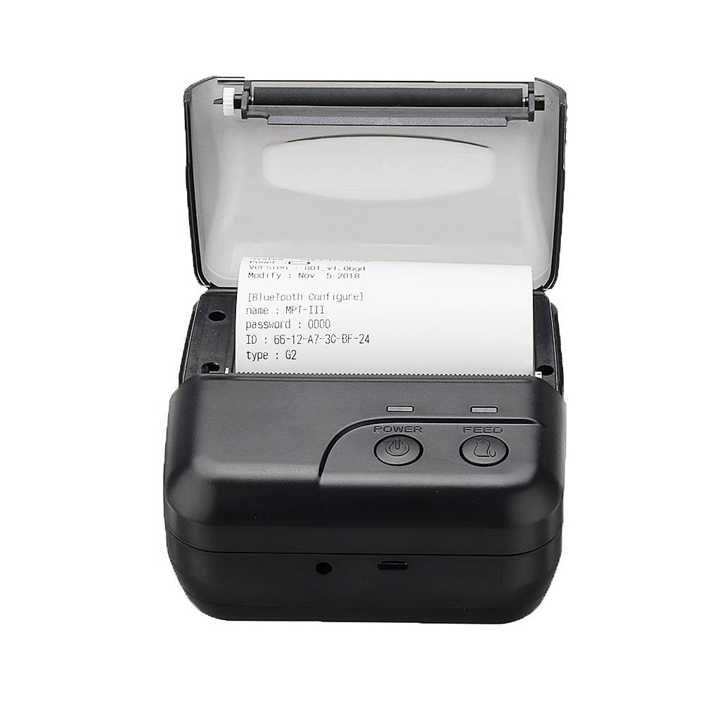 58mm Thermal Receipt Printer Portable Mini Wireless Thermal Printer USB Receipt Bill Ticket POS Printing for iOS Android Windows Compatible with ESC/POS/Star Print Commands Set