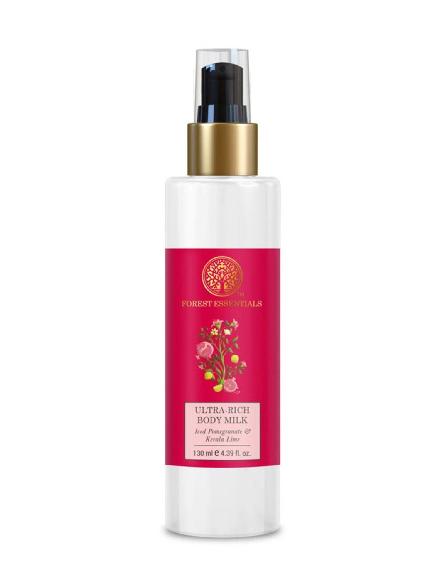 Forest Essentials Ultra Rich Body Milk Pomegranate & Kerala Lime Ayurvedic Body Lotion - 130 ml