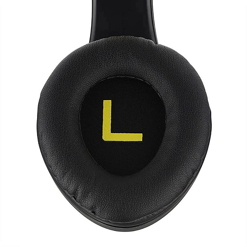 Bluetooth OverEar Headphones Wireless Stereo Foldable Headphones Wireless and Wired Headsets with Builtin Mic Micro SDTF FM for iPhoneSamsungiPadPC BlackYellow