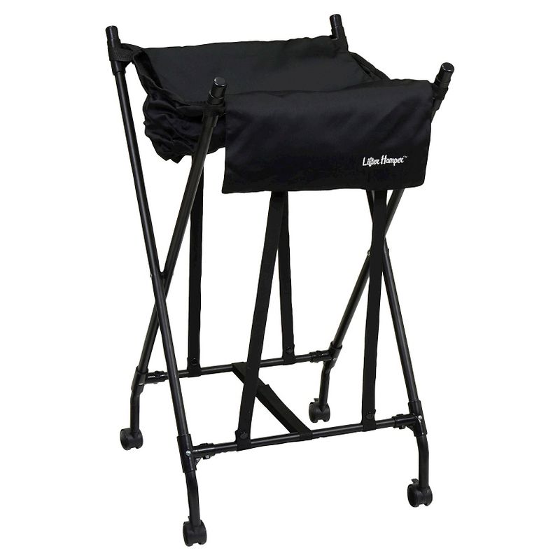 Household Essentials Lifter Hamper with Lid Black