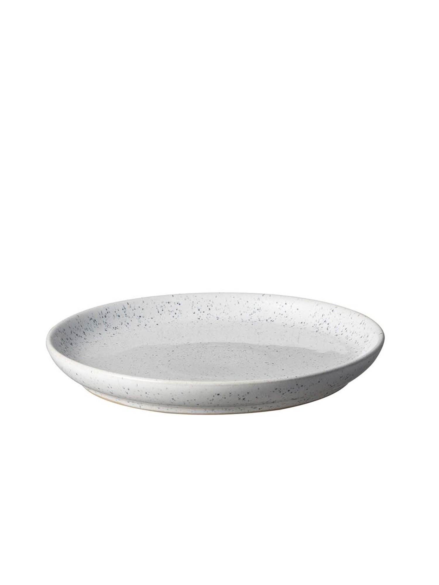 DENBY Studio Blue White Stoneware Coupe Plate - Set of 1