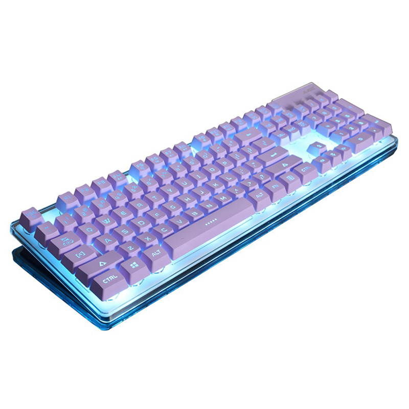 Original Ajazz AK6 Wired Membrane Keyboard With 7 Colorful Backlights With 19-keys Anti-ghosting And Double-shot Molding Design