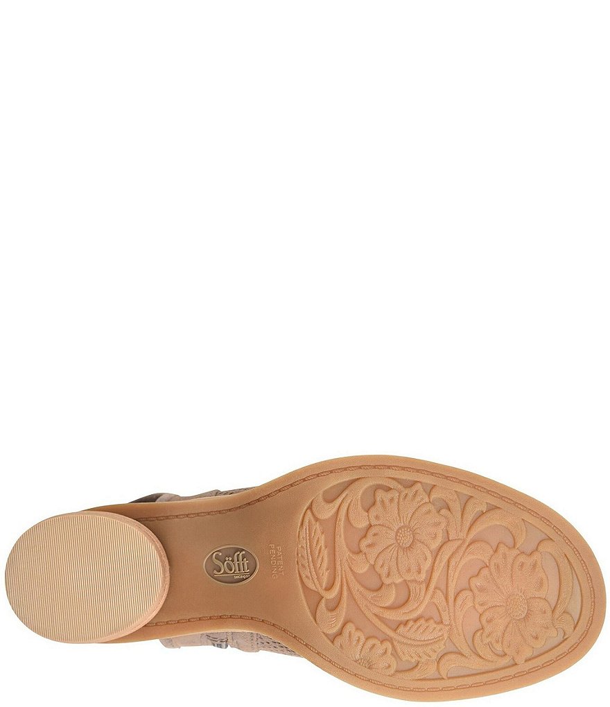 Sofft Coraline Metallic Suede Sandals