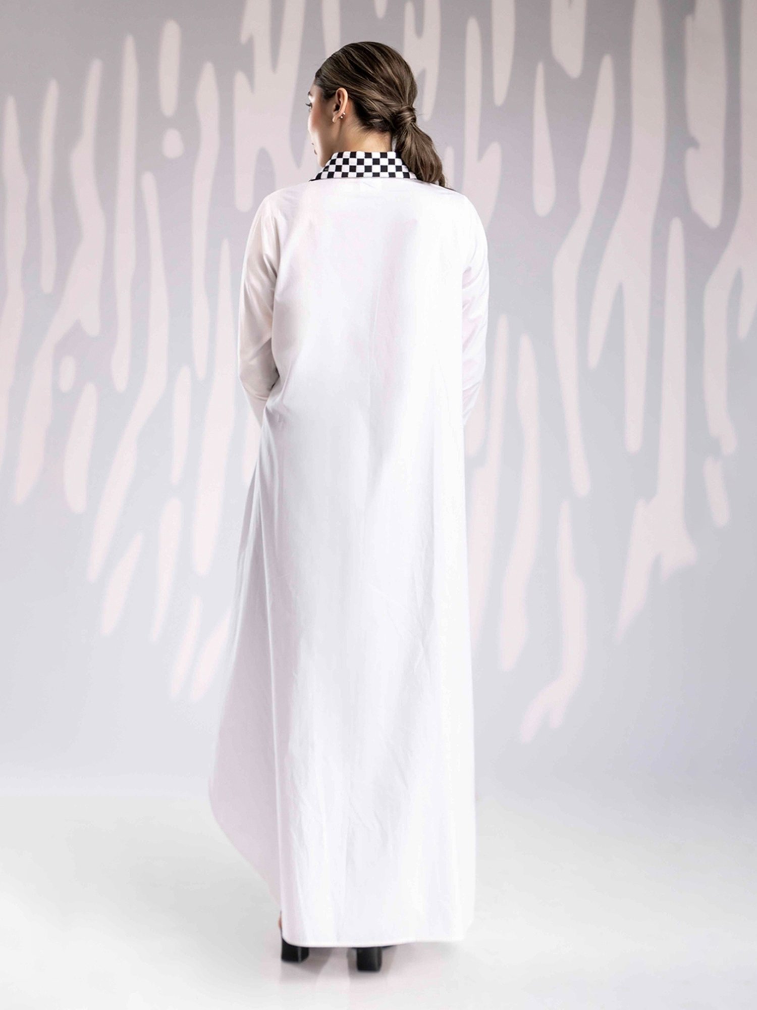 House of Manaa White Matted Shirt