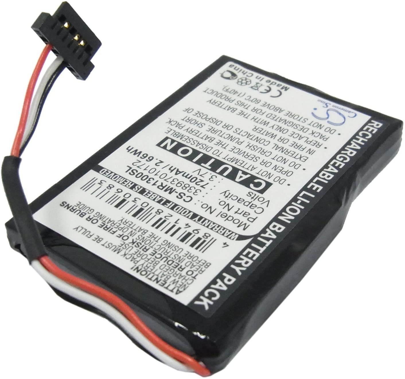 Replacement GPS Navigation Battery Part No.338937010172 for Magellan RoadMate 1300, RoadMate 1340,720mAh Li-ion