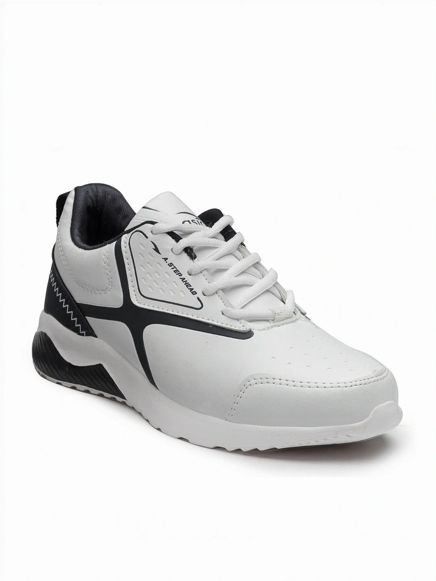 Asian Kids White Running Shoes