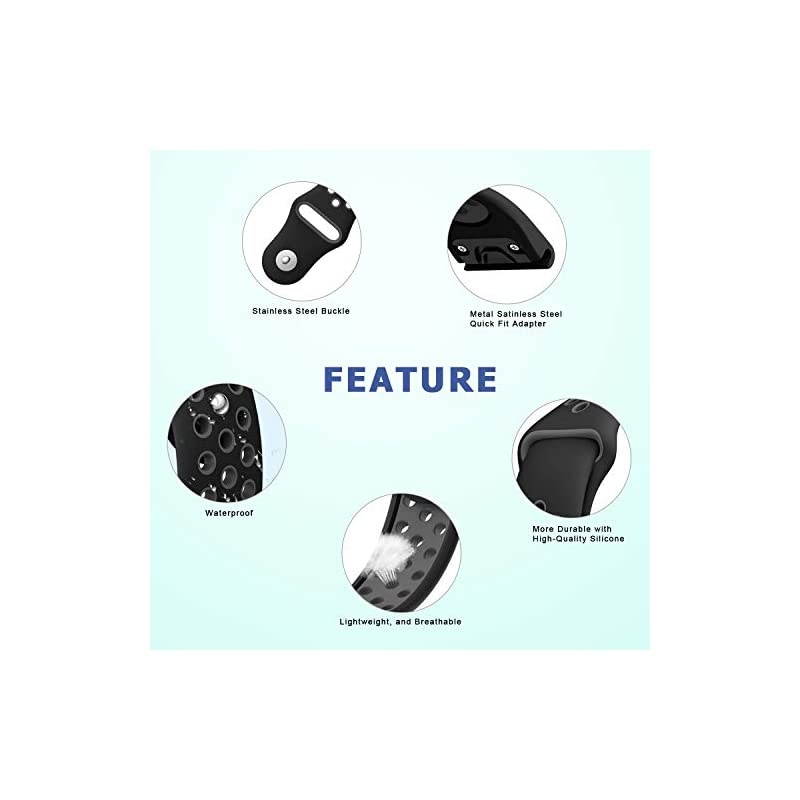 Compatible Garmin Fenix 5 Band, Quick Fit Release 22mm Soft Silicone Sport Replacement Band for Garmin Fenix 5/Forerunner 935/Aproach S60/Quatix 5/Fenix 5 Plus/Instinct Smart Watch