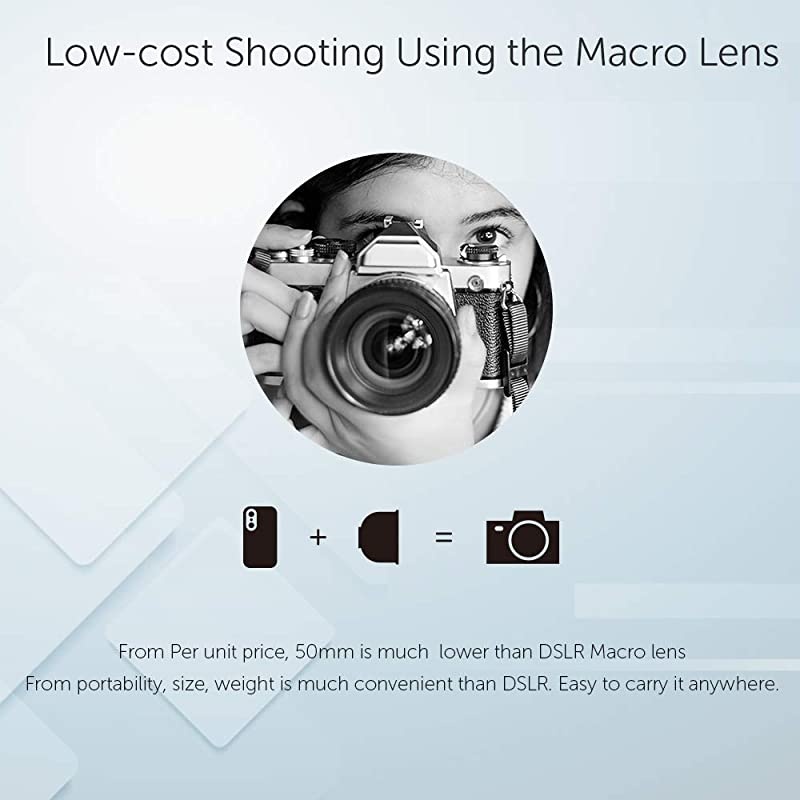 Professional Macro Photography Lens for Dual Lens/Single Lens iPhone,Pixel,Samsung Galaxy Smartphones