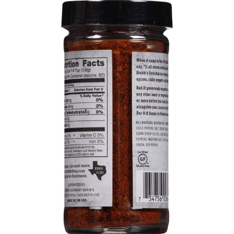 Stubb's Gluten Free Pork All Natural Spice Rub - 2oz