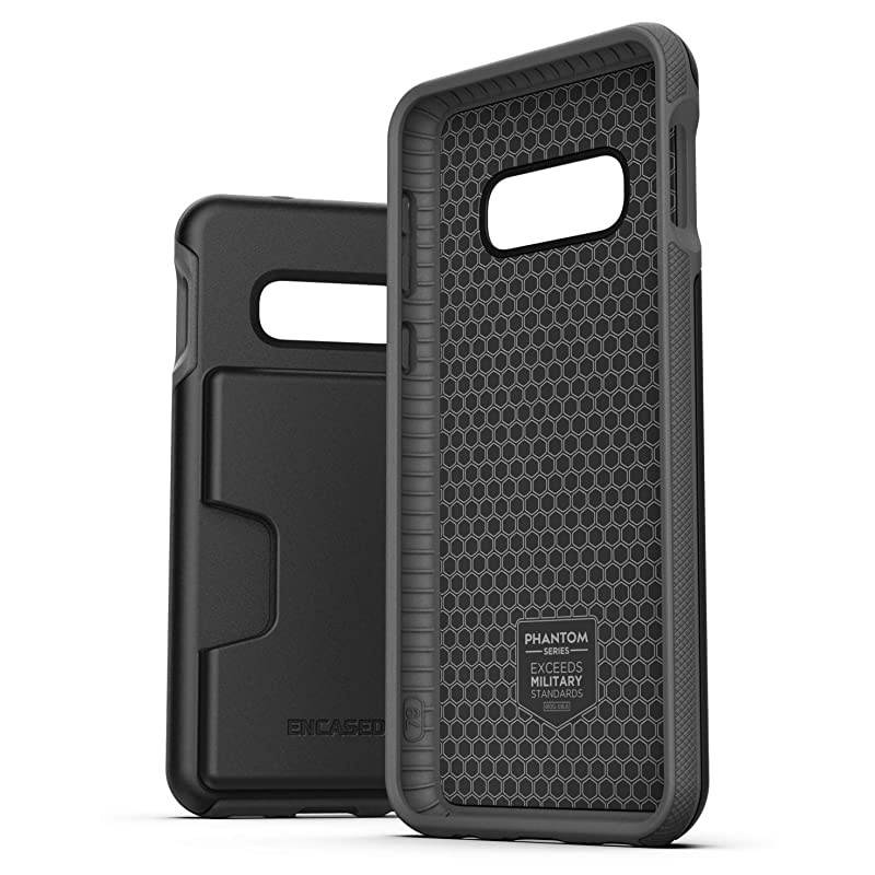 Galaxy S10e Wallet Case (Phantom) Ultra Durable Cover with Card Holder Slot (4 Credit Card Capacity) Purple