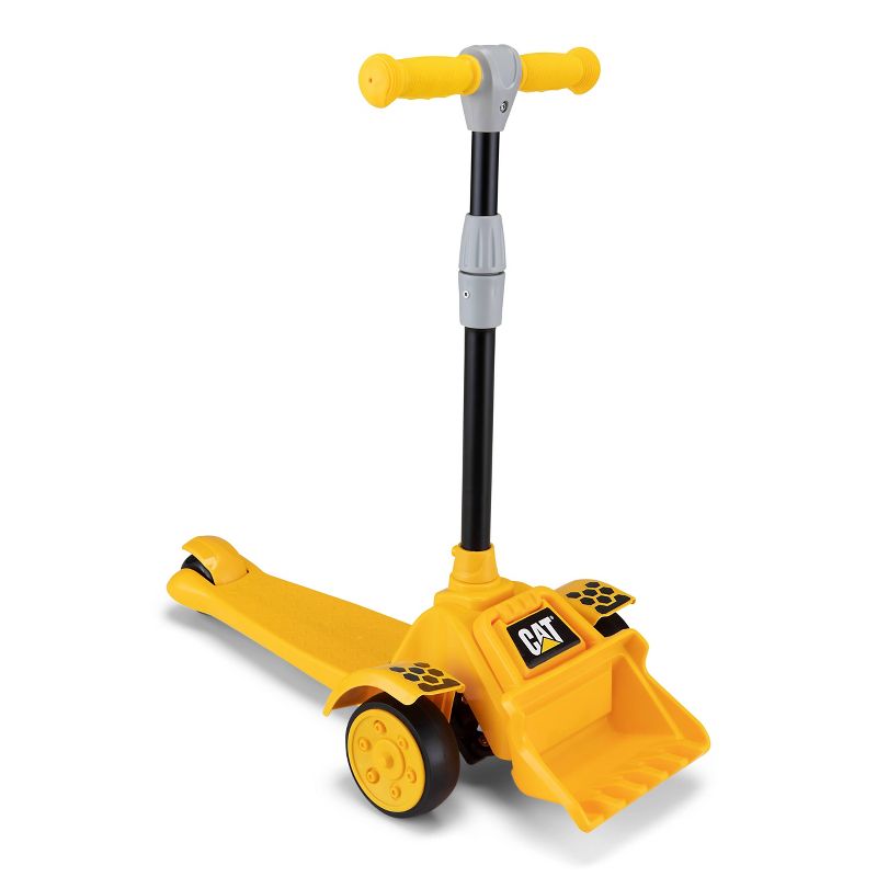 Kid Trax CAT 3 Wheel Kick Scooter - Yellow